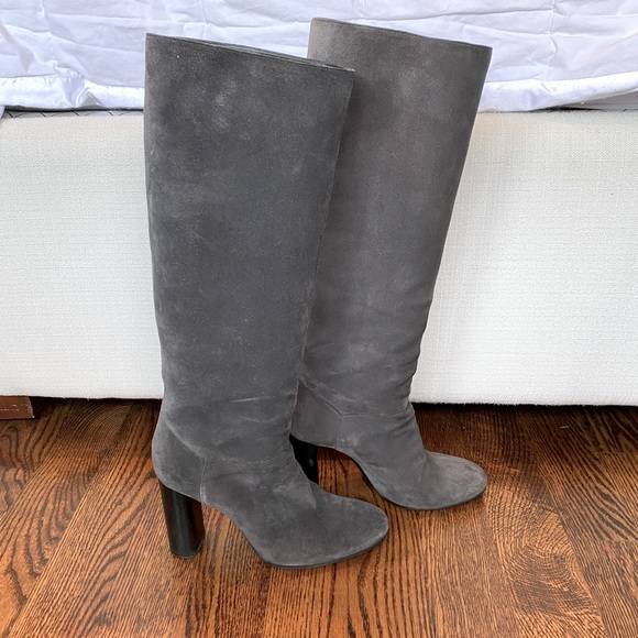 Lanvin Knee-High Suede Boots - Picture 3 of 7